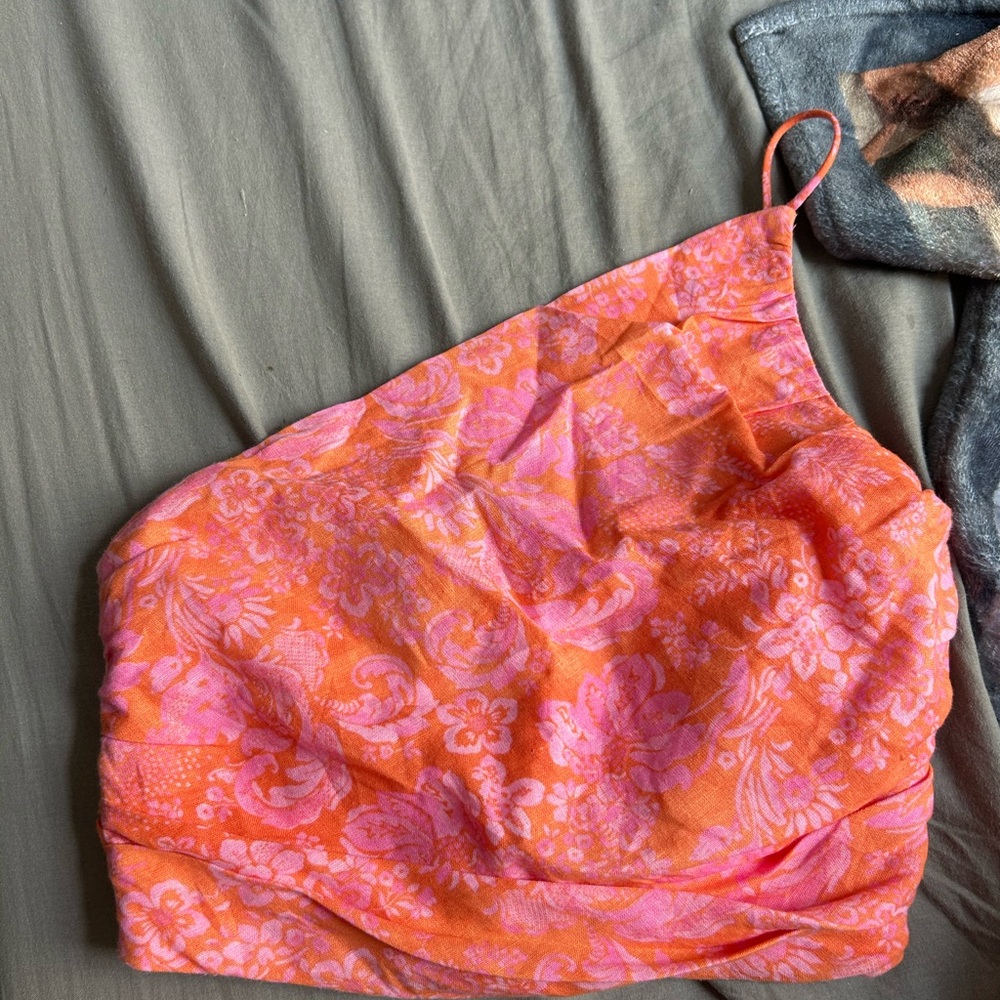 Zara Pink and Orange Top